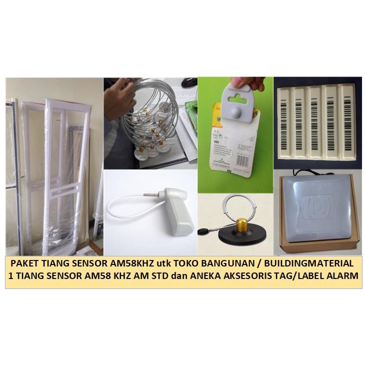 Jual Paket Tiang sensor alarm AM58KHZ utk Proteksi Toko Bangunan ...
