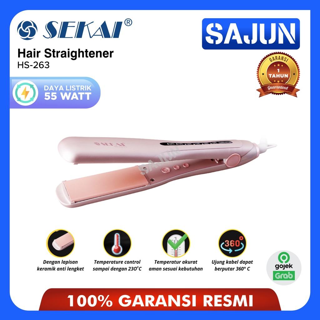 SEKAI Hair Straightner type HS 263 Catokan Rambut HS263