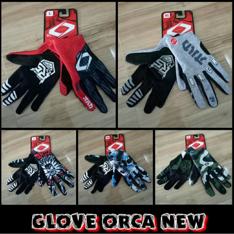 SARUNG TANGAN GLOVE ORCA MODEL TERBARU GLOVE MOTOR CROSS TRAIL GRASTRACK TRABAS ENDURO ADVENTURE
