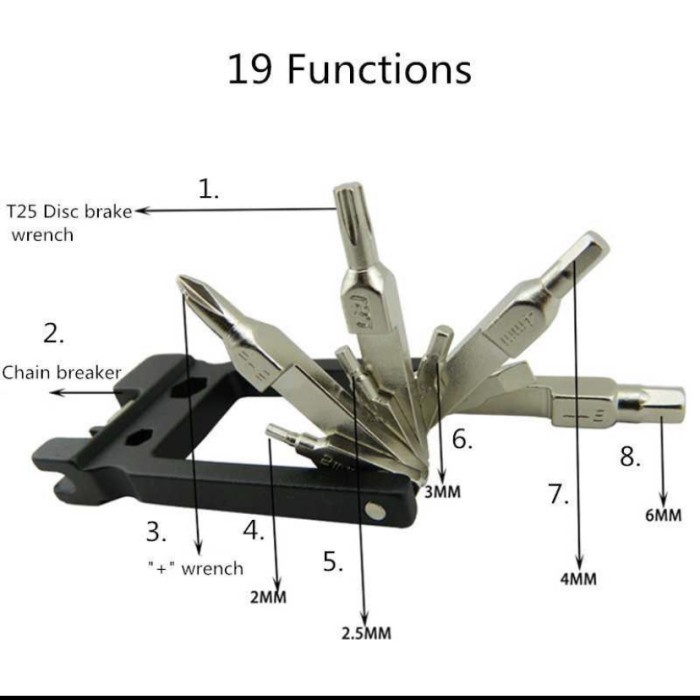 Tool peralatan Service Sepeda multi fungsi 21 in 1 BOY 8060