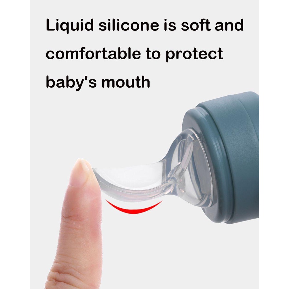 [Elegan] Botol Susu Bayi Aman Anak Tempel Makan Bayi Hadiah Silicone Child Utensil Newborn Child Nipple