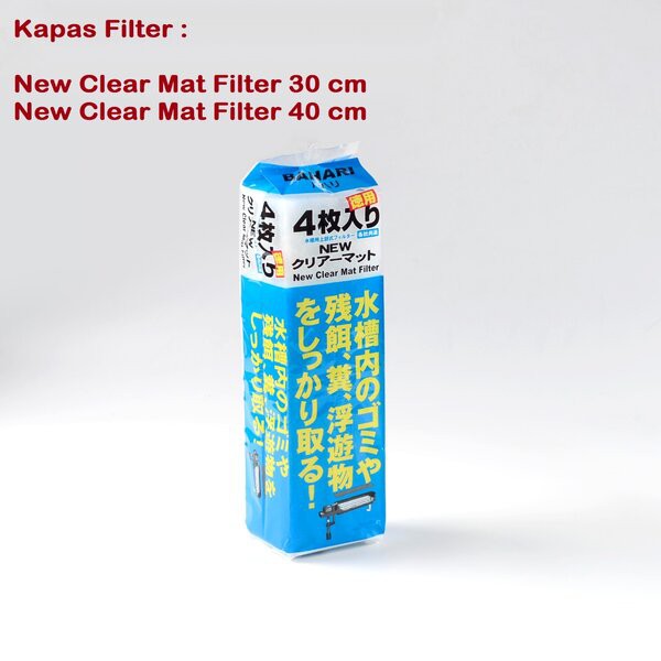 Kapas Busa Bahari 4 Lapis Media Filter Aquarium Akuarium Aquascape Ply