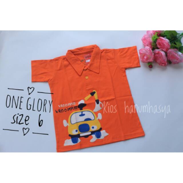 kaos polo one glory sz 6 / kaos kerah one glory