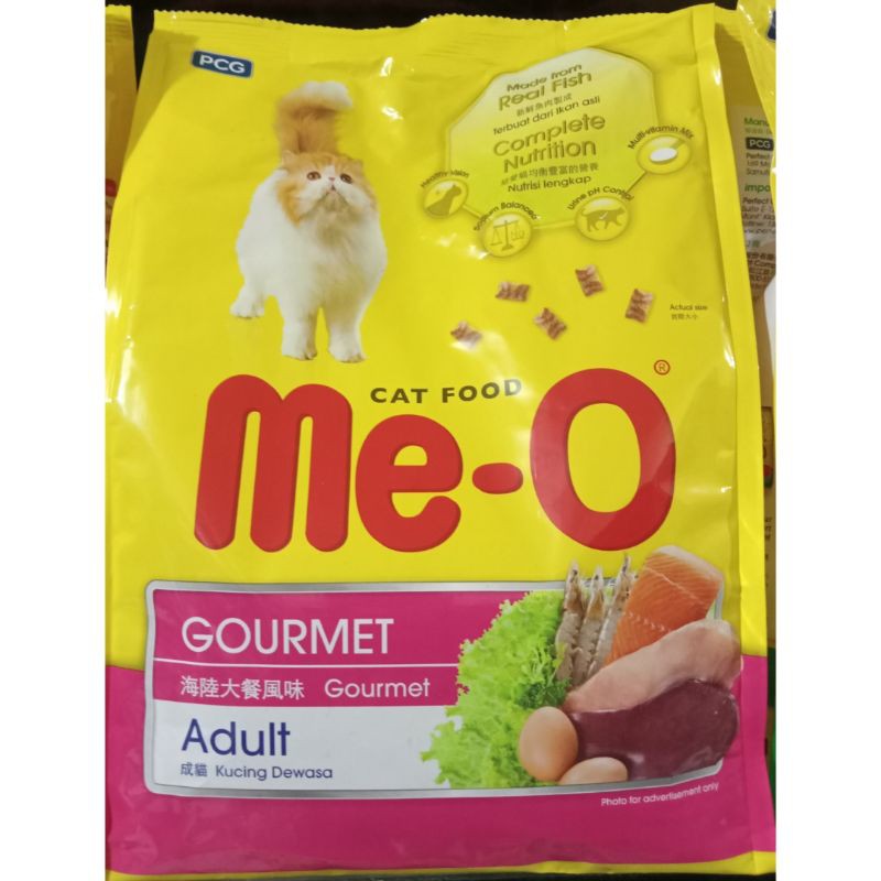 MeO Gourmet Makanan Kucing Kering Repack 1,2kg