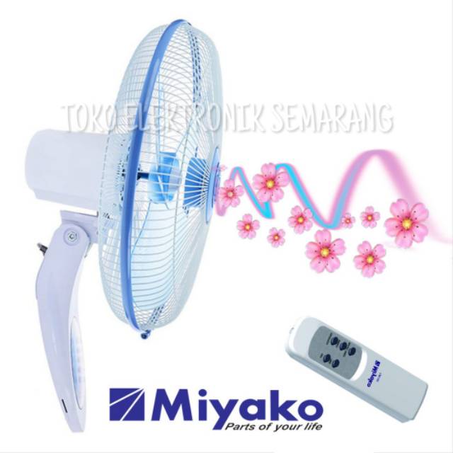 MIYAKO KAW 1689 RC KIPAS ANGIN 16 INC DINDING REMOTE WALL FAN