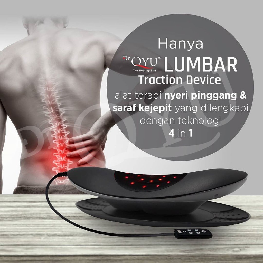Lumbar Traction Device Bantal Sakit Pinggang terapi saraf kejepit / Low Back Pain / original