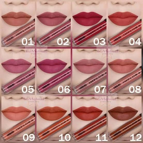 [LOCAL] - IMPLORA LipCream Urban Lip Cream Matte Original BPOM Lipstik Lipcream Lipstick