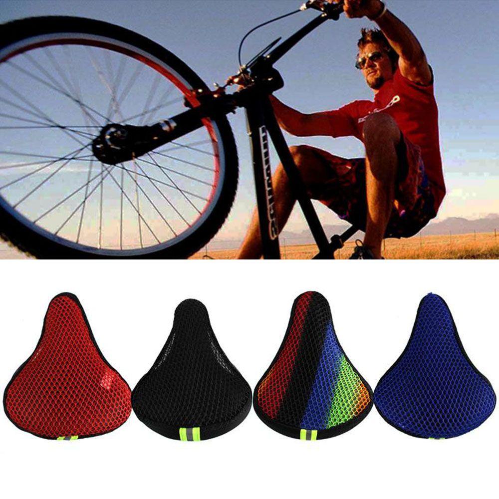 Lanfy Sepeda Saddle Cover Sepeda Bagian Kualitas Tinggi 3D Cushion Mesh Tabir Surya Aksesoris Sepeda Refleksi Malam 3D Kursi Bantal