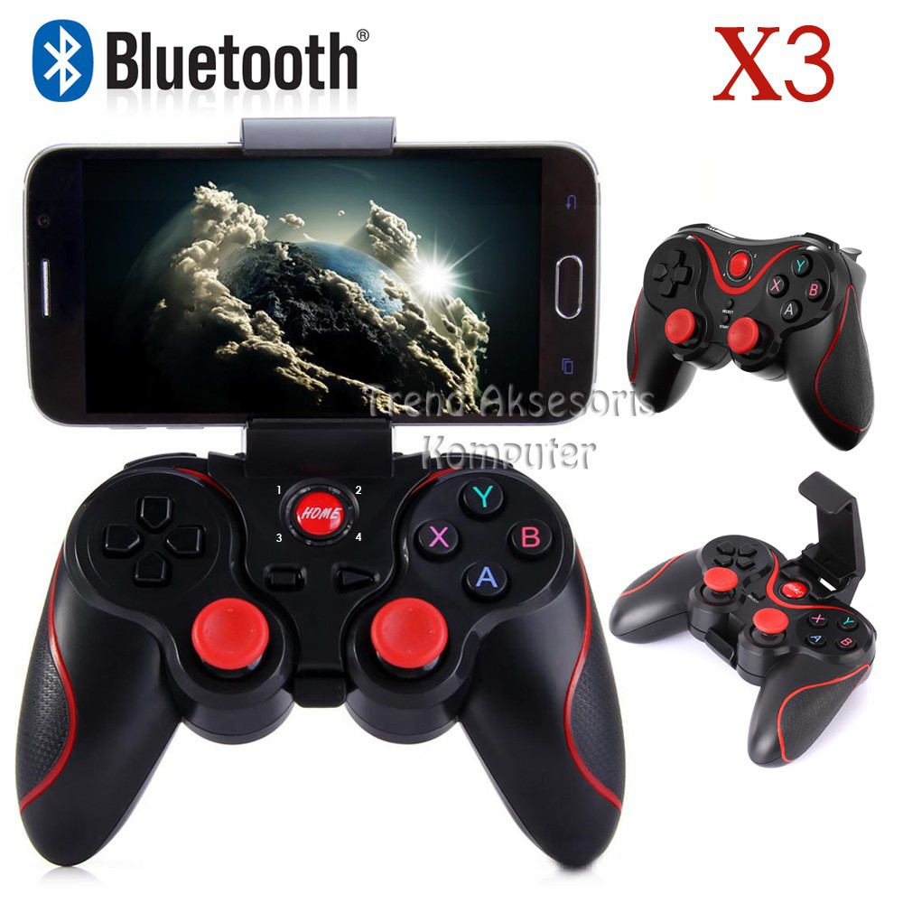 Gamepad Joystick wireless bluetooth Terios T3 X3 untuk game di android