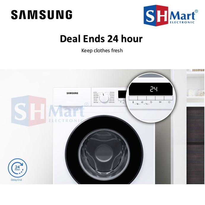 SAMSUNG MESIN CUCI FRONT LOADING 7 Kg WW70T3020WW / WW70T (MEDAN)