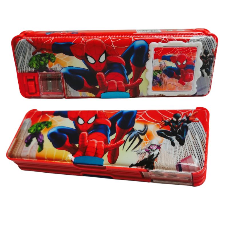 Kotak Pensil Kalkulator Serutan Motif Pony Frozen BTS BT21 Unicorn  Avengers Spiderman-6