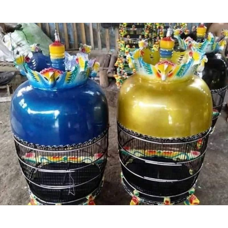 [KARGO]Kandang Sangkar Perkutut Mahkota Metalik polos