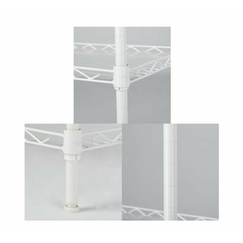 KRISBOW RAK BESI 3-5 TINGKAT PUTIH/ACE HOUSEHOLD WIRESHELVING 5 TIER/ACE RAK BESI DAPUR MICROWAVE