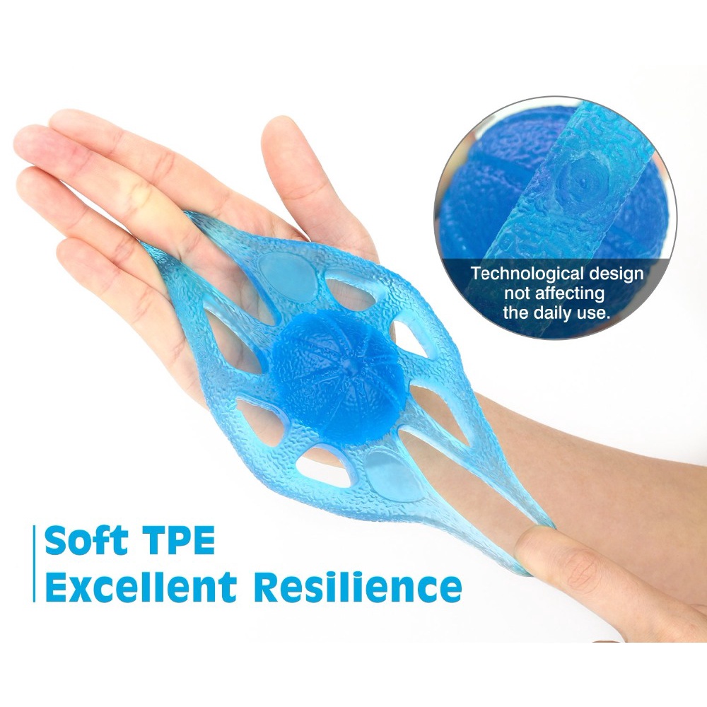 Pelatih Jari Terapi tangan lembut Finger Exercise Silicone Hand Exerciser Finger Trainer Squeeze Squishy Therapy ADHD terapi stroke terapi tangan struk latihan genggam tangan stroke strok hand grip tangan terapi bola terapi tangan silikon lembut