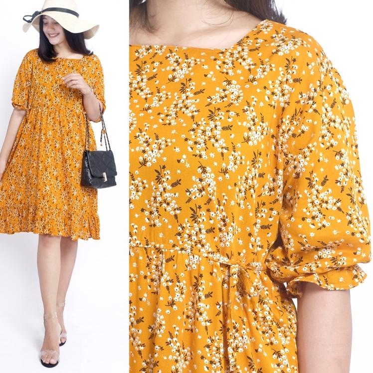 READY KAREEN DRESS/DASTER RAYON RUFFLE/DRESS RAYON KERUT/DASTER KERUT