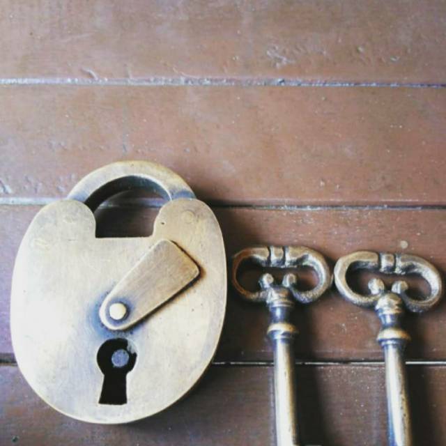 Gembok Brass padlock - Gembok pintu rumah