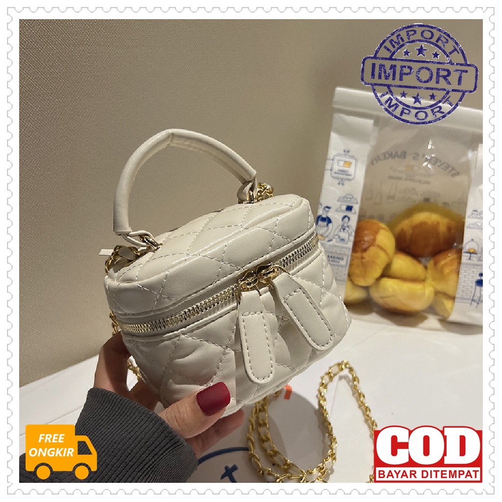 TAS SELEMPANG WANITA VB3470 IMPORT SLINGBAG PESTA BAHU JINJING HANDBAG TALI RANTAI PEREMPUAN KONDANG