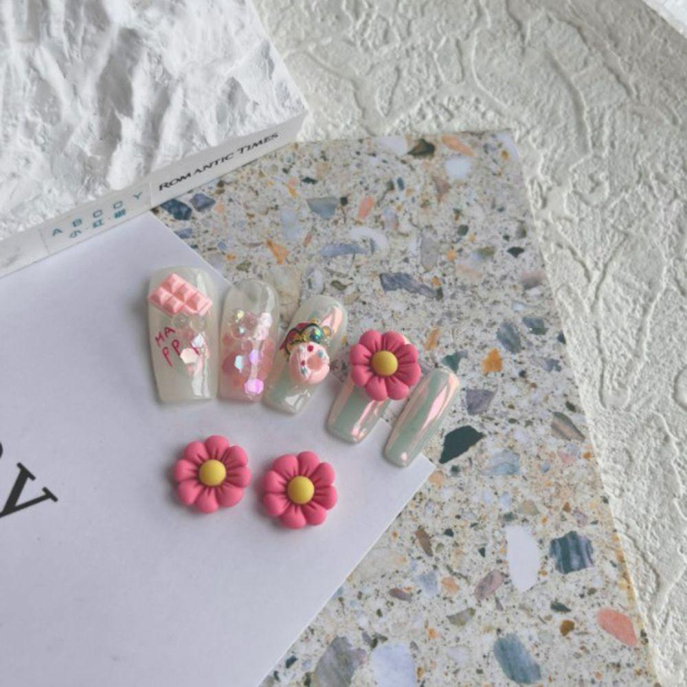 Needway Perhiasan Nail Art Lucu Ala Jepang Bunga Keju Kartun DIY Nail Art Alat