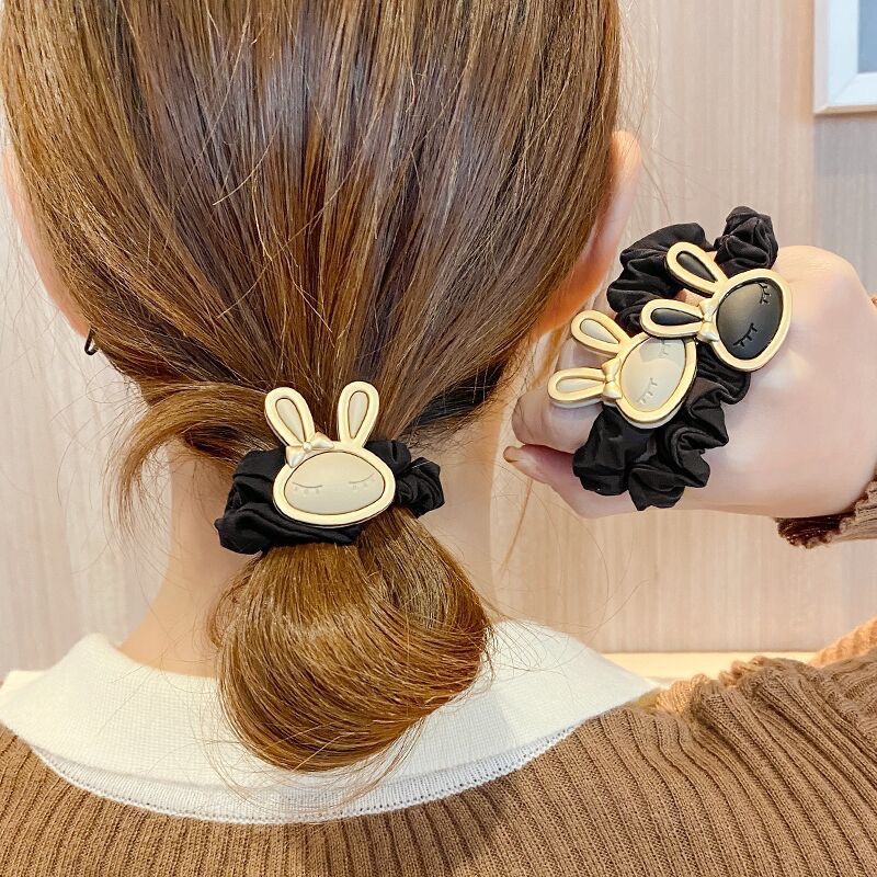 KUCIRAN/ IKAT RAMBUT MOTIF BUNNY / KELINCI ALA KOREA IMPORT