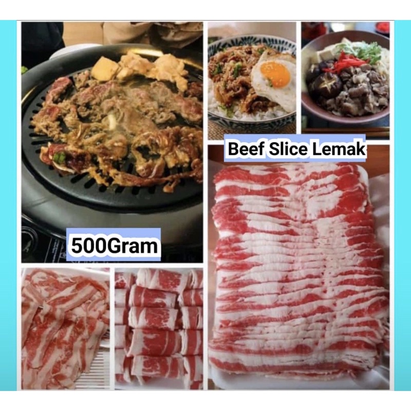 

Beef Slice Fat 500 Gr - Yakiniku Lemak