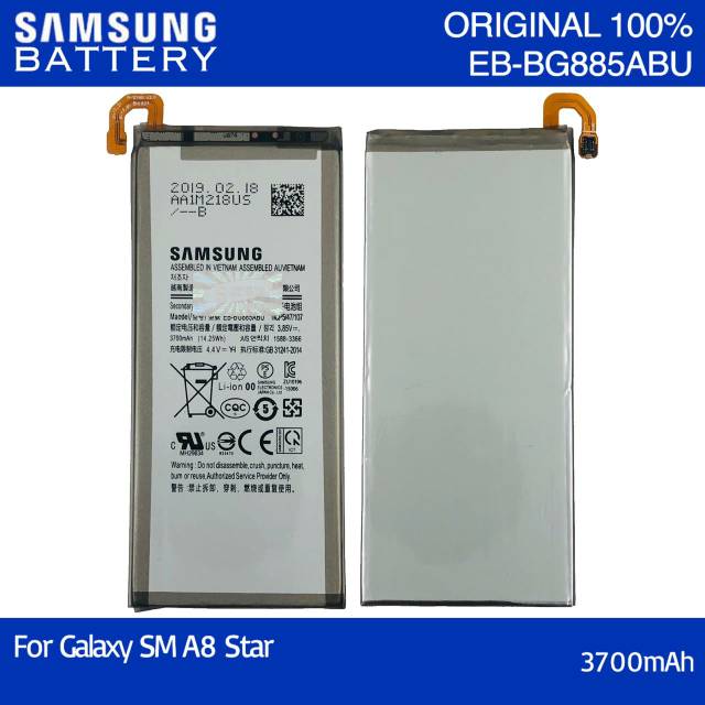 Baterai Batre Samsung Galaxy A8 Star Battery Samsung EB-BG885ABU Original SEIN 100%