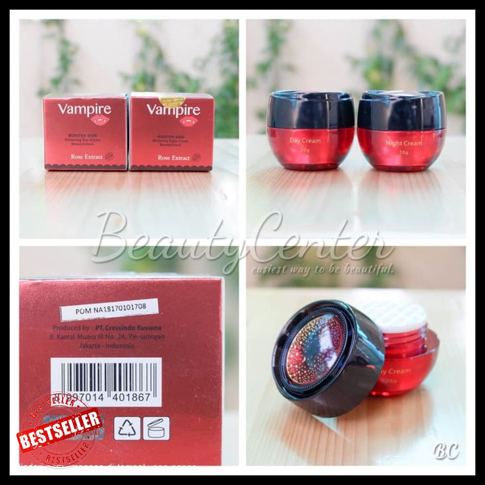 

[BPOM] Vampire Whitening Cream Rose Extract / Day&Night (PILIH)
