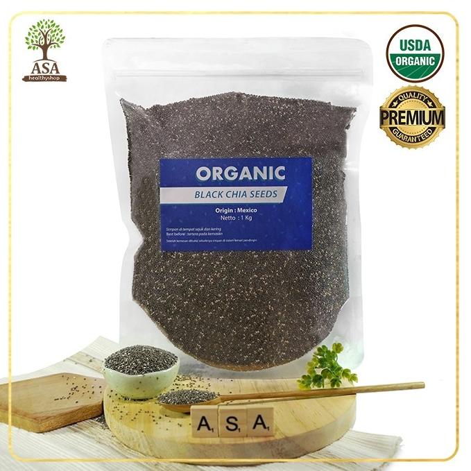 

Organic Black Chia Seeds / Organic Chia Seed Mexico 1 Kg