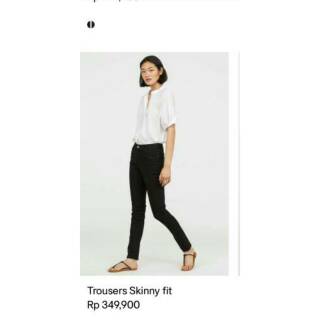 RESTOCK CELANA  PANJANG WANITA H  M  HNM BLACK SKINNY TROUSER 