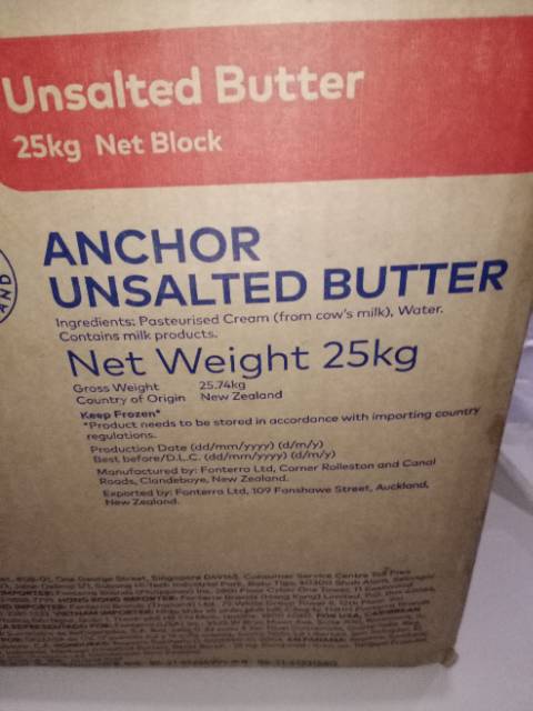 

DA Butter Anchor Unsalted/Salted gr Repack Berkualitas