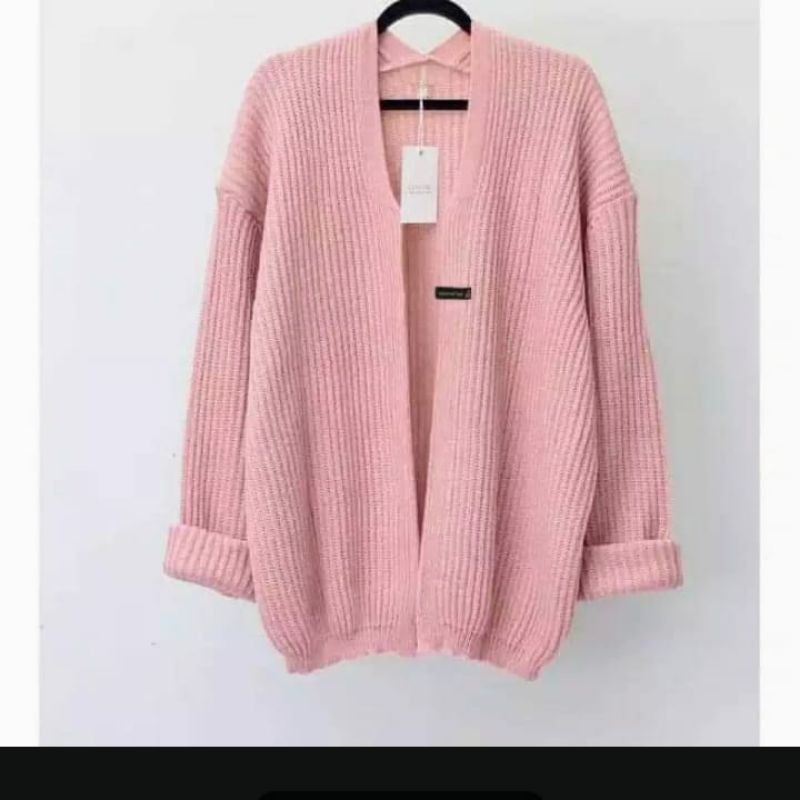 cardigan rajut halus