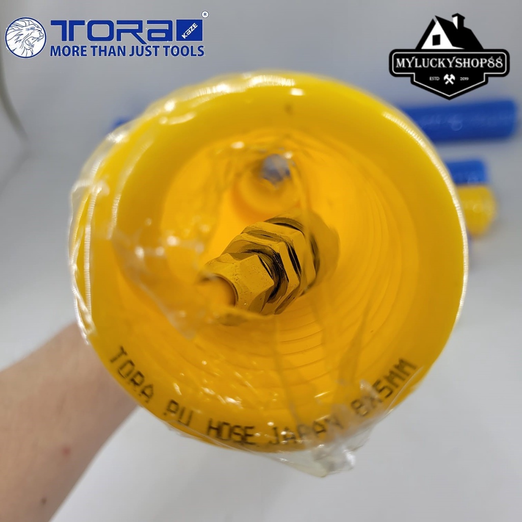 Tora PU Recoil Spiral Compressor Hose 5x8mm Selang Angin Kompresor
