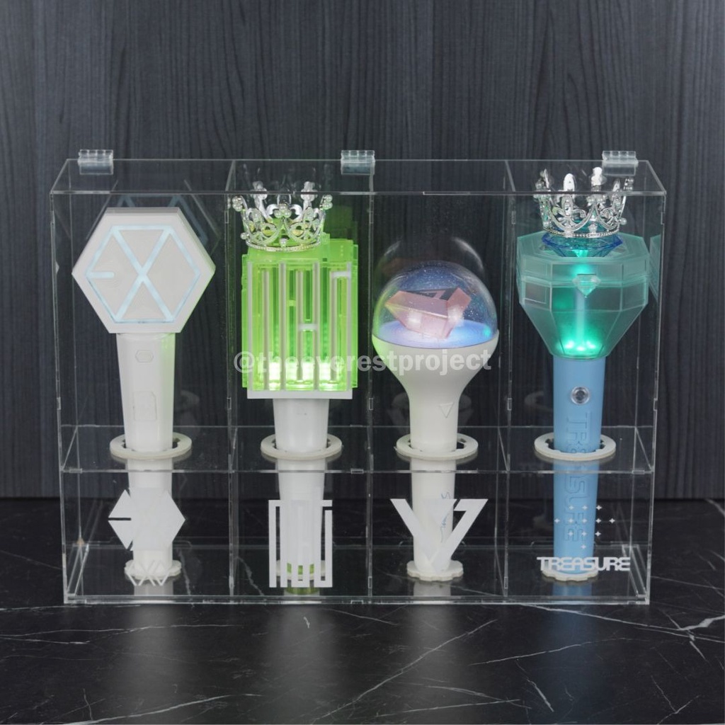 Box Lightstick Gabung Isi 4 / Box Lightstick Exo Nct Seventeen Treasure / Box Lightstick Akrilik