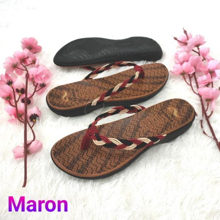 7o✰Kirim Sekarang≛ sandal wanita Import sandal turki japit rajut upper asli import Felonie DC 01 97 