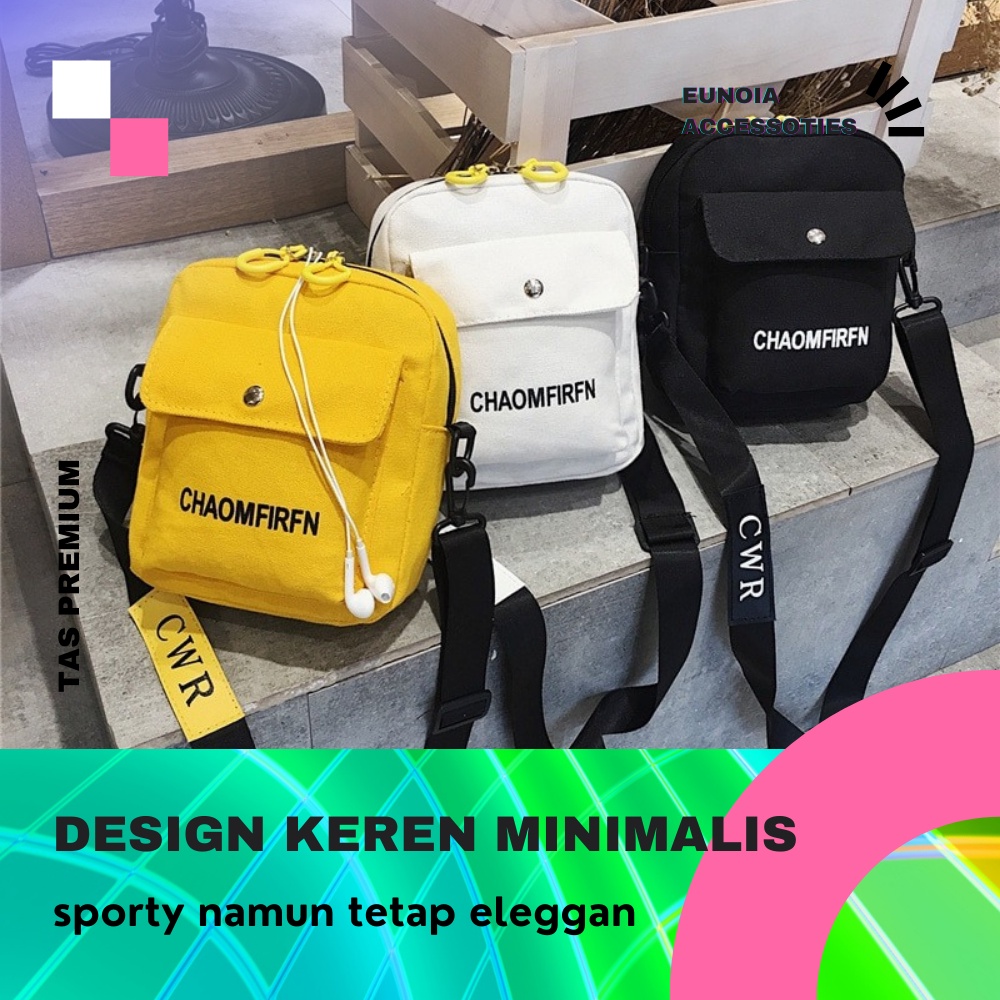 Tas Selempang Samping Gantung Anak Pria Wanita Cewek Remaja Perempuan Kekinian Cantik Import Murah