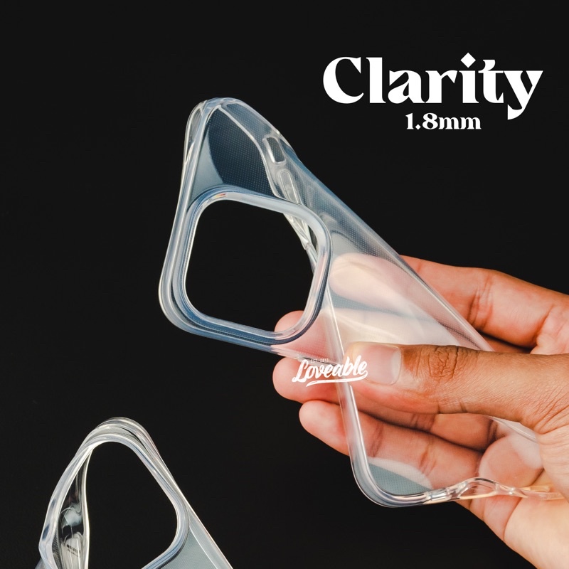 clarity invisible 1.8mm softcase transparent bening case iphone 7 8 x xs max xr 11 12 13 pro max
