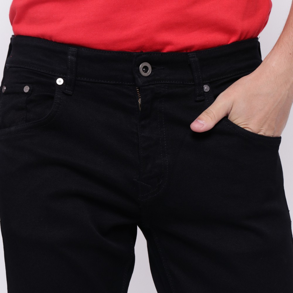 Celana Pria Terbaru 2018/  Edwin Celana Jeans 506-37-Black Slim Fit Pria Panjang Hitam - Hitam, 28