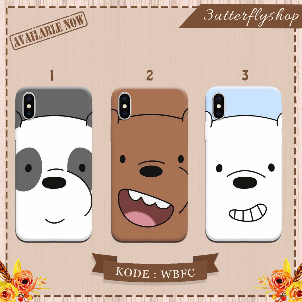 We Bare Bears Face casing case HP xiaomi samsung iphone oppo vivo realme redmi meizu