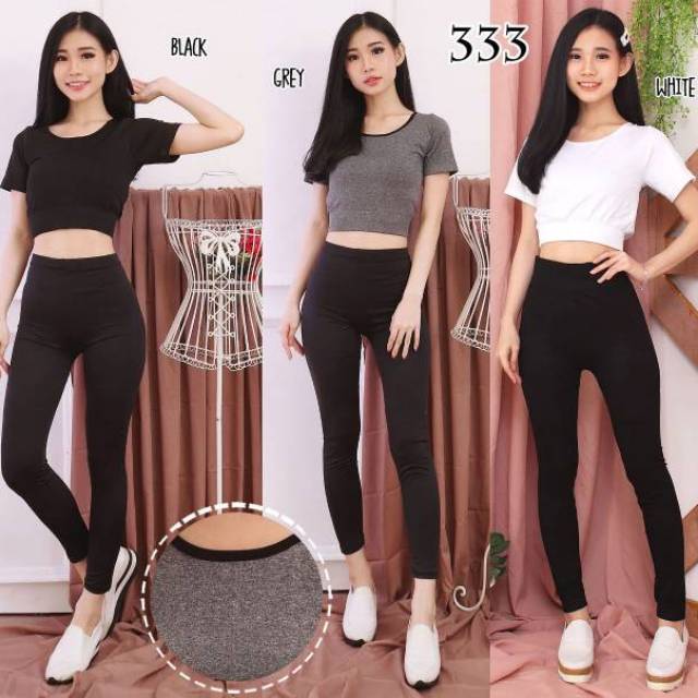 Baju Senam/ Atasan Lengan Crop