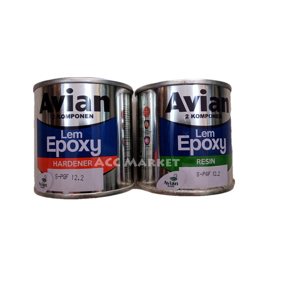 Lem Epoxy Avian 340G Resin Hardener Kayu Besi Kaca