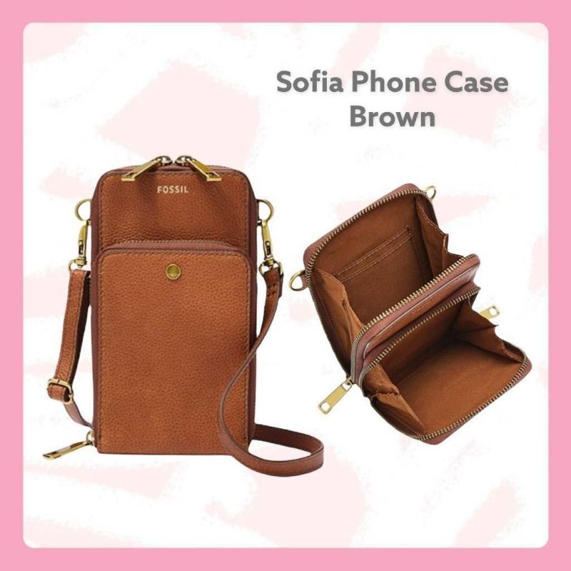 NEW TAS HP FOSSIL SOFIA PHONEBAG ORIGINAL AUTHENTIC