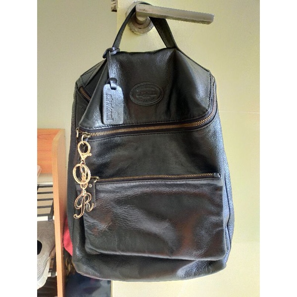 Abekani BP05 Kulo Hitam preloved VVGC tas kulit ransel