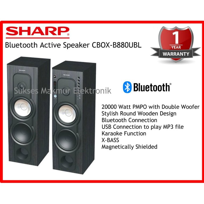 Harga speaker aktif sharp cbox b880ubl