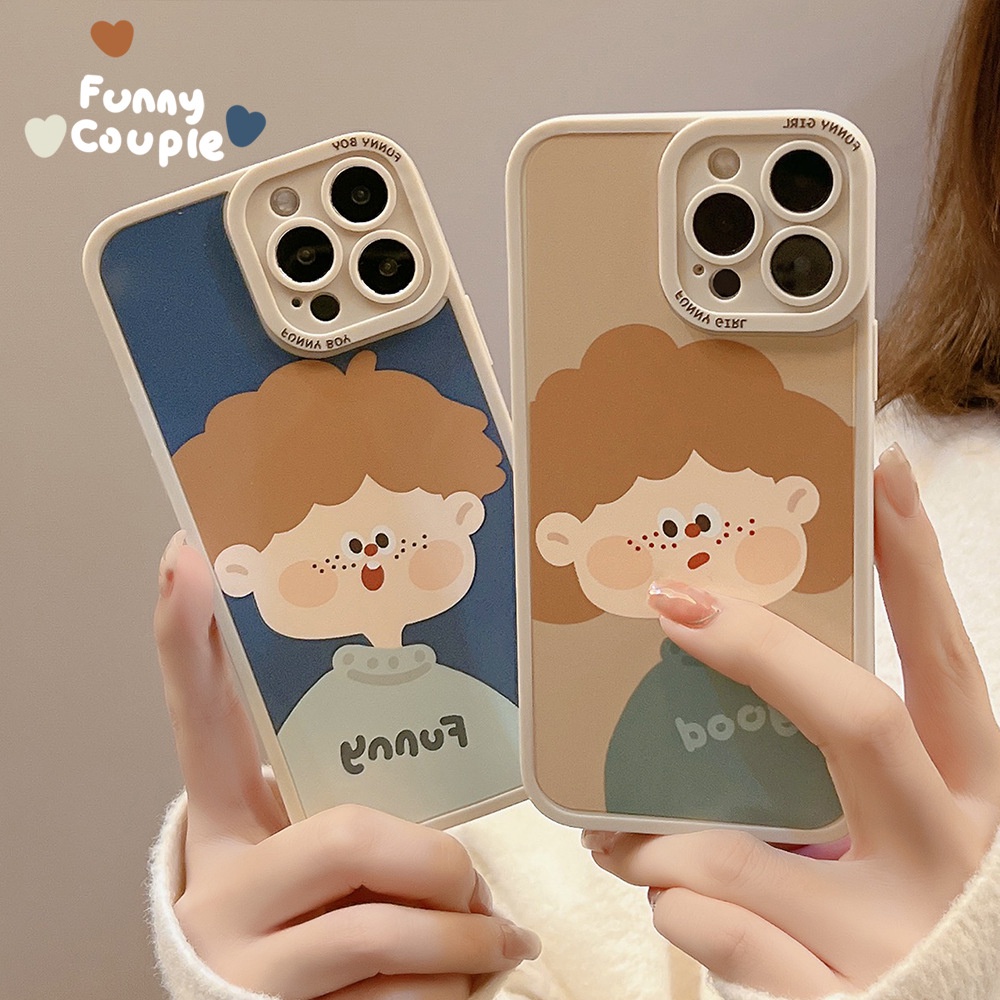 13pro 13prm Soft Case Tpu Motif Kartun Anak Laki-Laki / Perempuan Untuk iPhone 11 7Plus 8Plus Xr XS 13 12pro Max