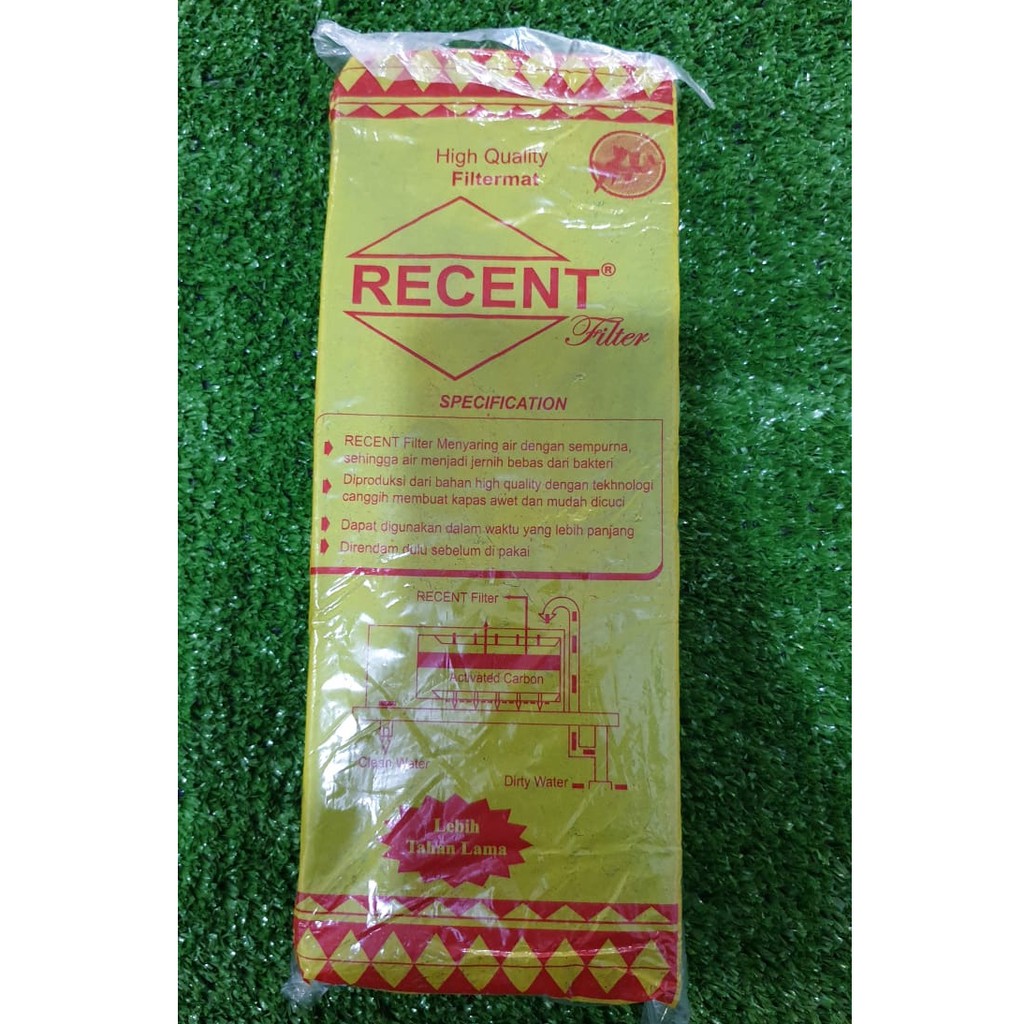 Kapas Filter Biofom Aquarium 2 lapis Recent