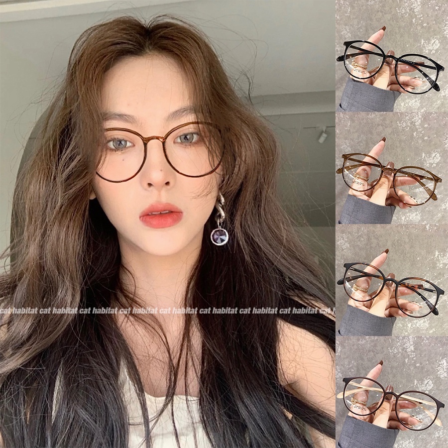 [COD]Kacamata Leopard Korea Wanita Kacamata Anti Radiasi Wanita Fashion retro flat Eyeglasses Kacama