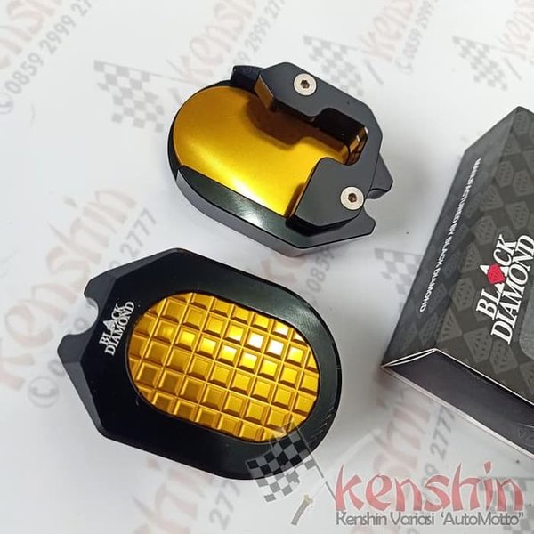 COVER TUTUP STANDAR TENGAH PCX 150 ADV 150 BLACK DIAMOND CNC FULL GOLD ORI EMAS