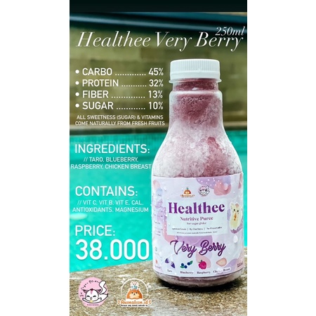 Healthee Nutritive Puree, Puree for Sugar Glider