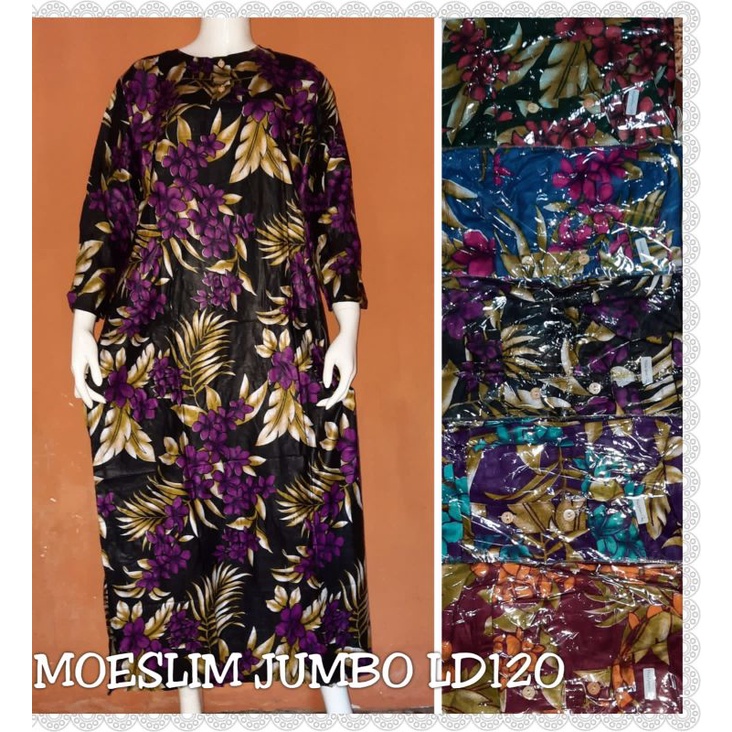 Daster Lengan Panjang Random // Muslim Jumbo ld 120