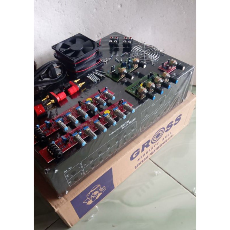 Paket power amplifier BOX plus kit tone mixer plus full acesoris