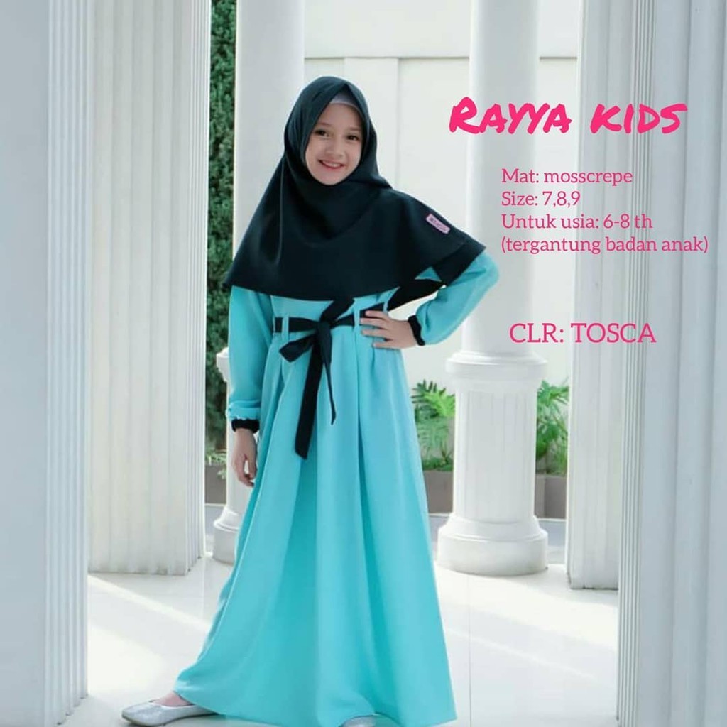 JM RAYA SYARI DRESS KIDS Moscrepe Gamis Anak Tanggung 6 -8 TAHUN Terbaru 2021 Perempuan Murah